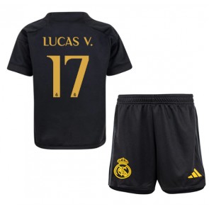 Real Madrid Lucas Vazquez #17 Tredje trøje Børn 2023-24 Kort ærmer (+ korte bukser)